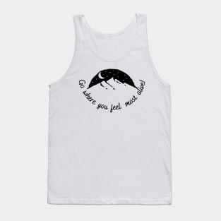 Night sky gazing Tank Top